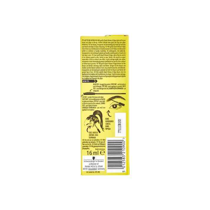 Schwarzkopf got2b Glued 4 Brows & Edges 2 in 1 Vegan Gel 16ml