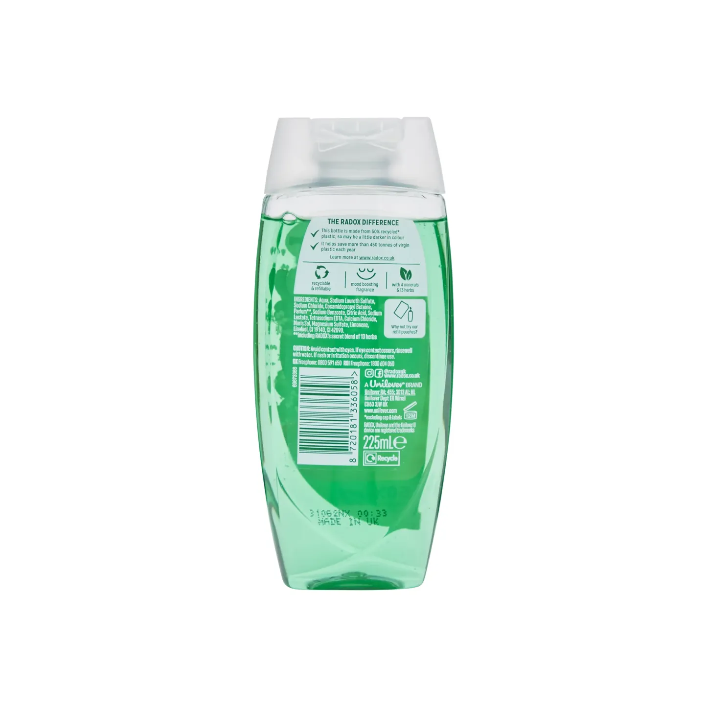 Radox Mineral Therapy Feel Refreshed Shower Gel 225ml