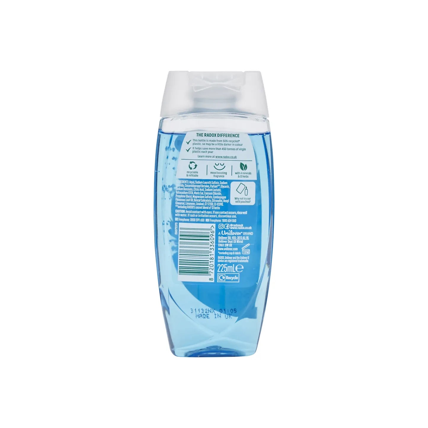 Radox Mineral Therapy Active Shower Gel 225ml