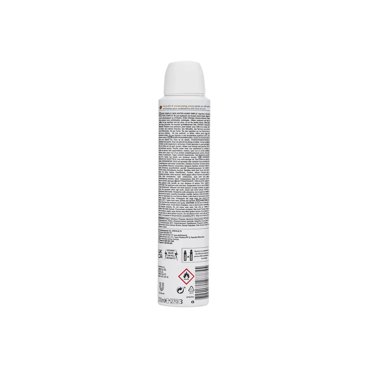 Dove Fresh Antiperspirant Deodorant Spray 200ml
