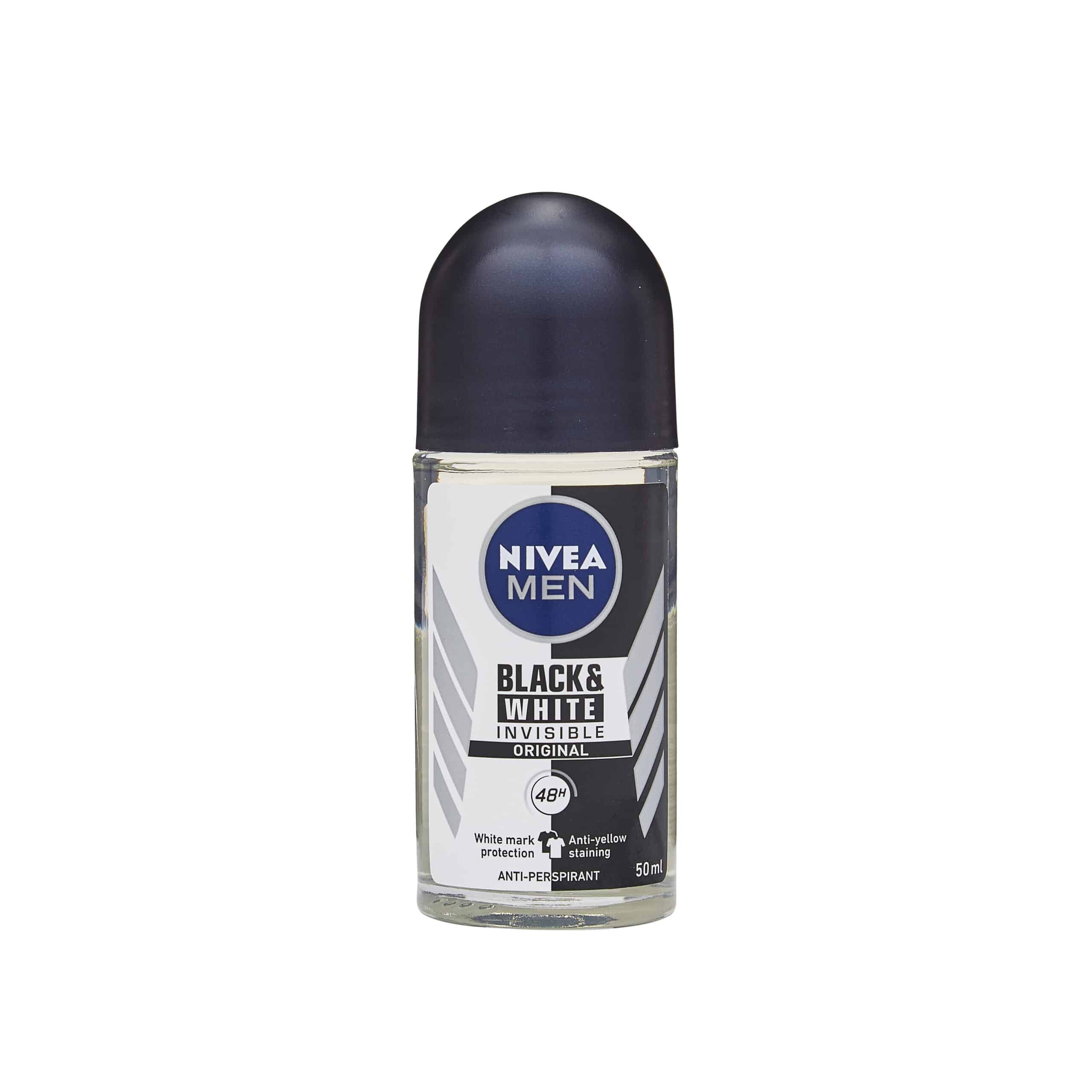 NIVEA MEN Black & White Original Anti-Perspirant Roll-On 50ml