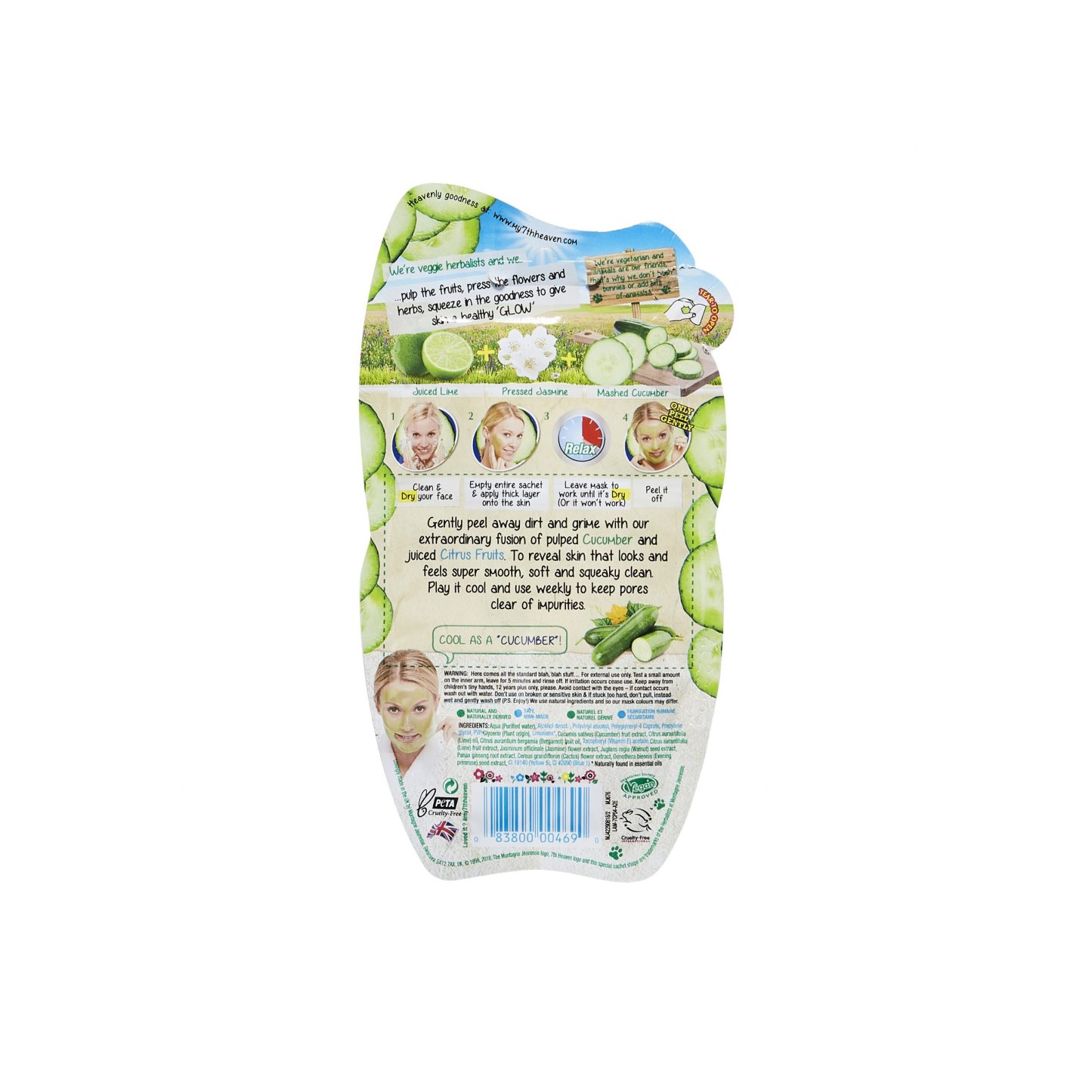 7th Heaven Cucumber Peel-Off Mask 10ml