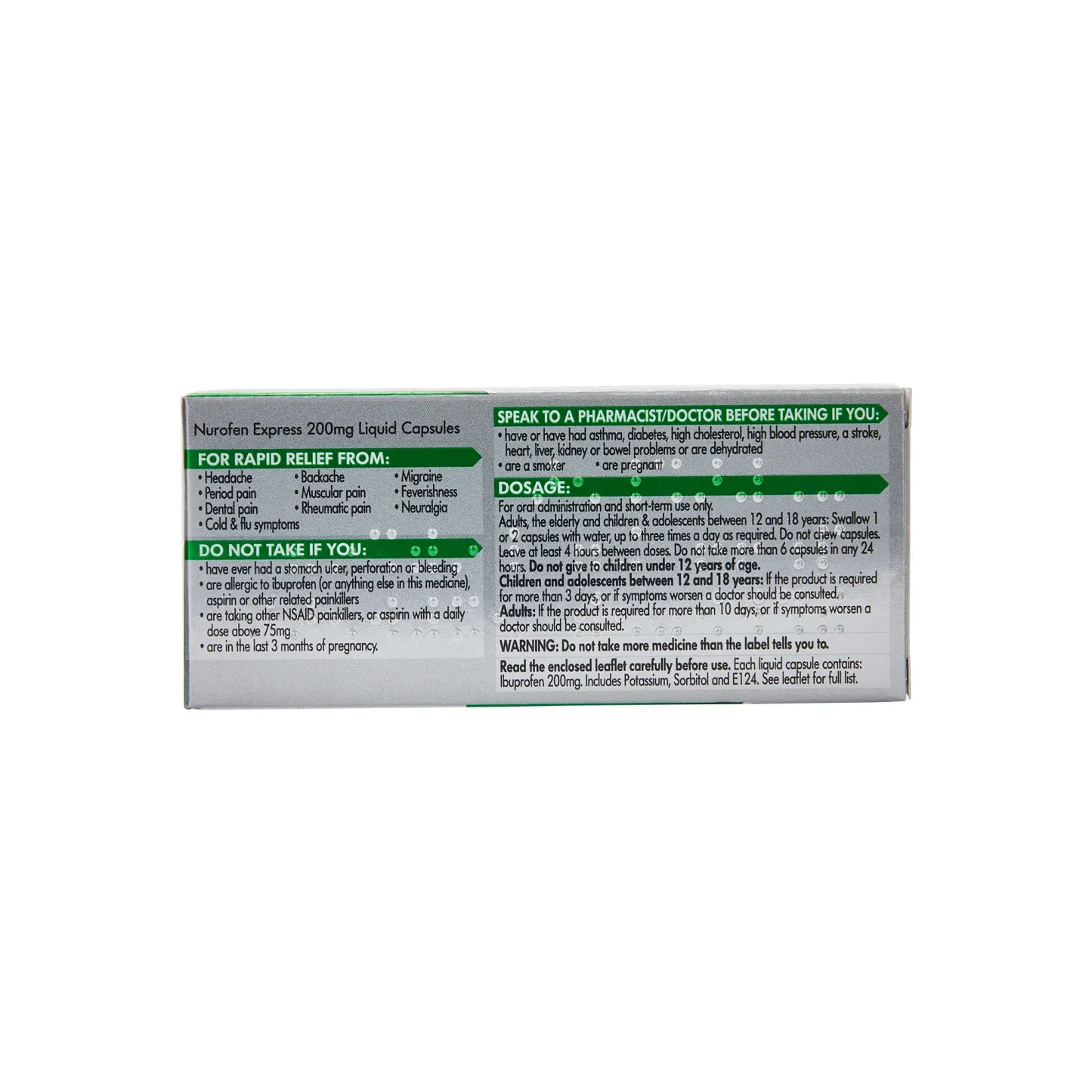 Nurofen Express Liquid Capsules 16's