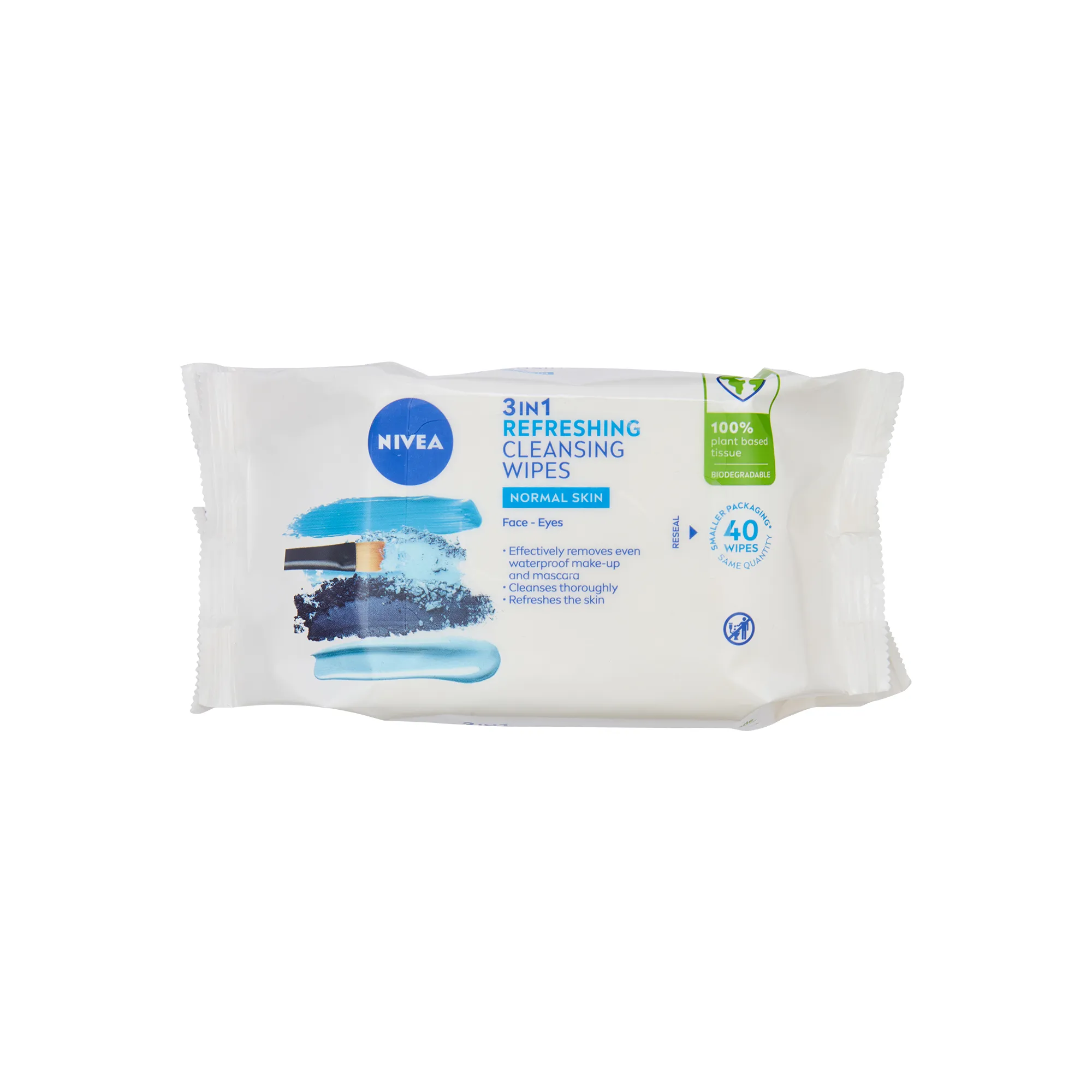 NIVEA Biodegradable Cleansing Face Wipes Normal Skin 40 pack