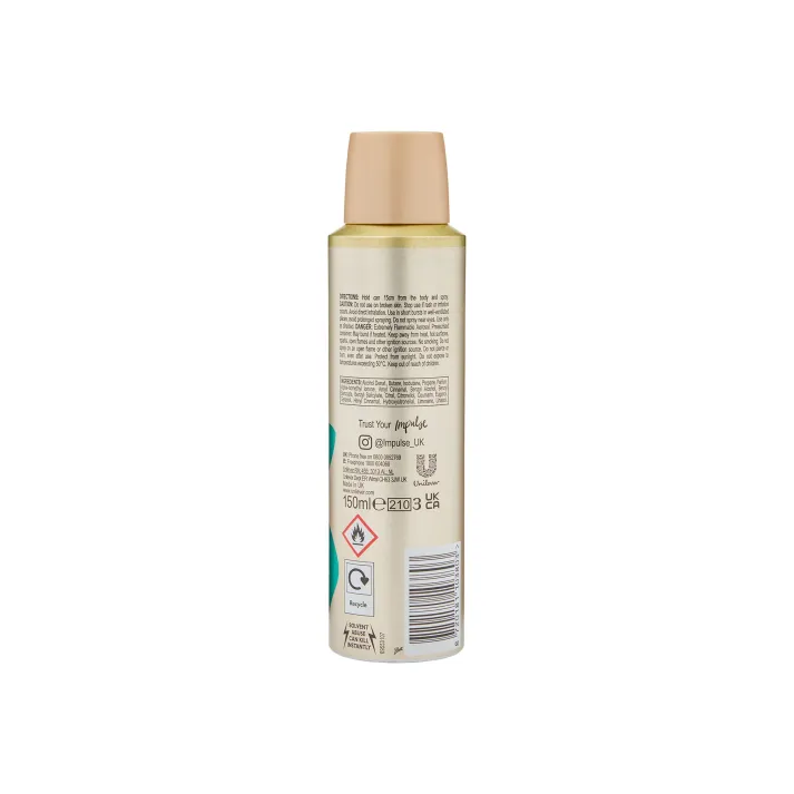 Impulse Musk Body Spray Deodorant 150ml
