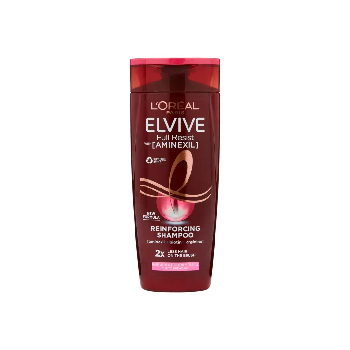 L'Oreal Paris Elvive Full Resist Reinforcing Shampoo With Aminexil for Hair Fall Due to Breakage 250ml