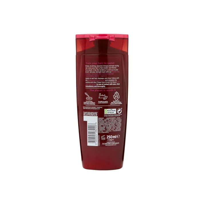 L'Oreal Paris Elvive Full Resist Reinforcing Shampoo With Aminexil for Hair Fall Due to Breakage 250ml