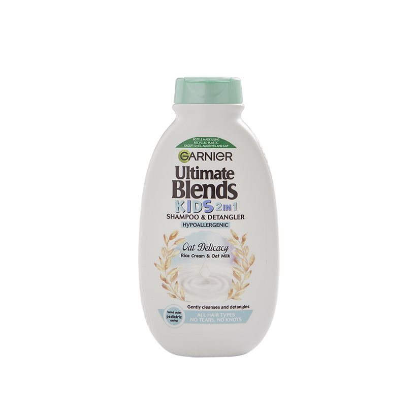 Garnier Ultimate Blends Kids Delicate Oat Milk & Rice Cream No Tears Easy Detangling Shampoo 250ml