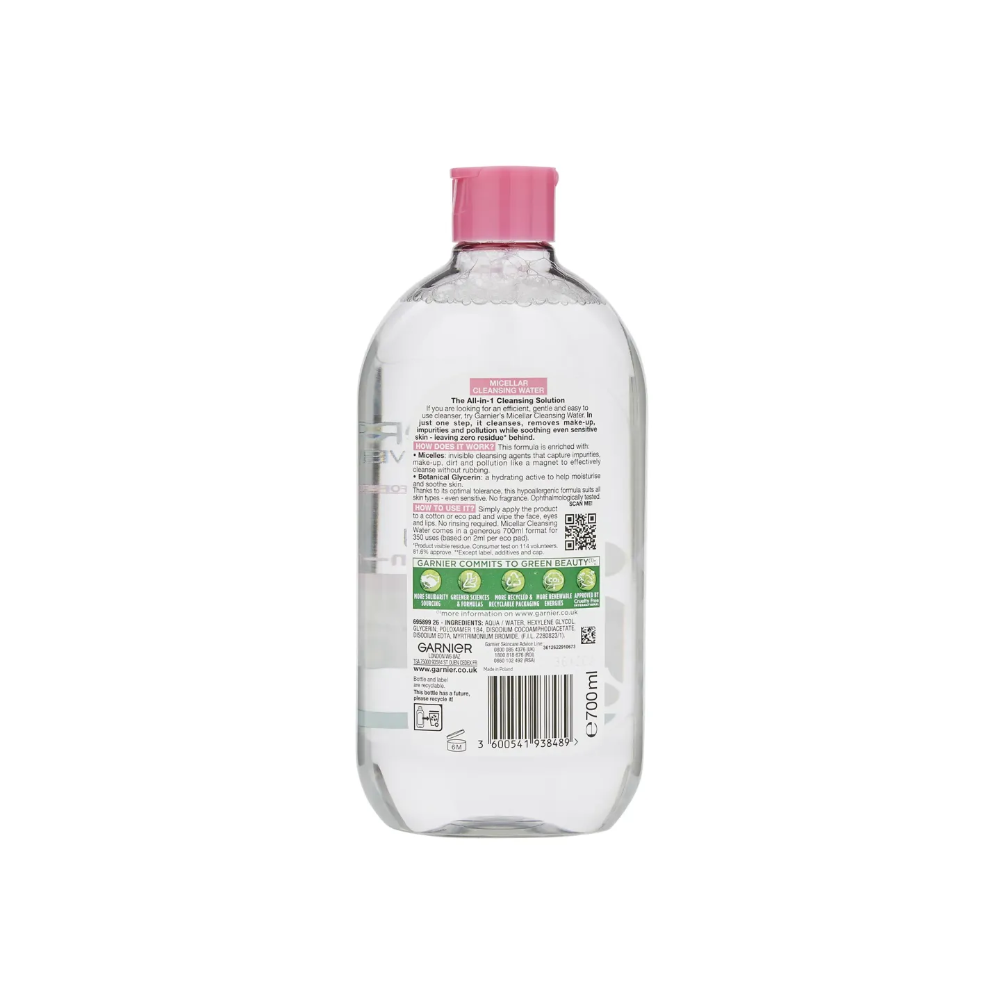 Garnier Micellar Cleansing Water For Sensitive Skin 700ml