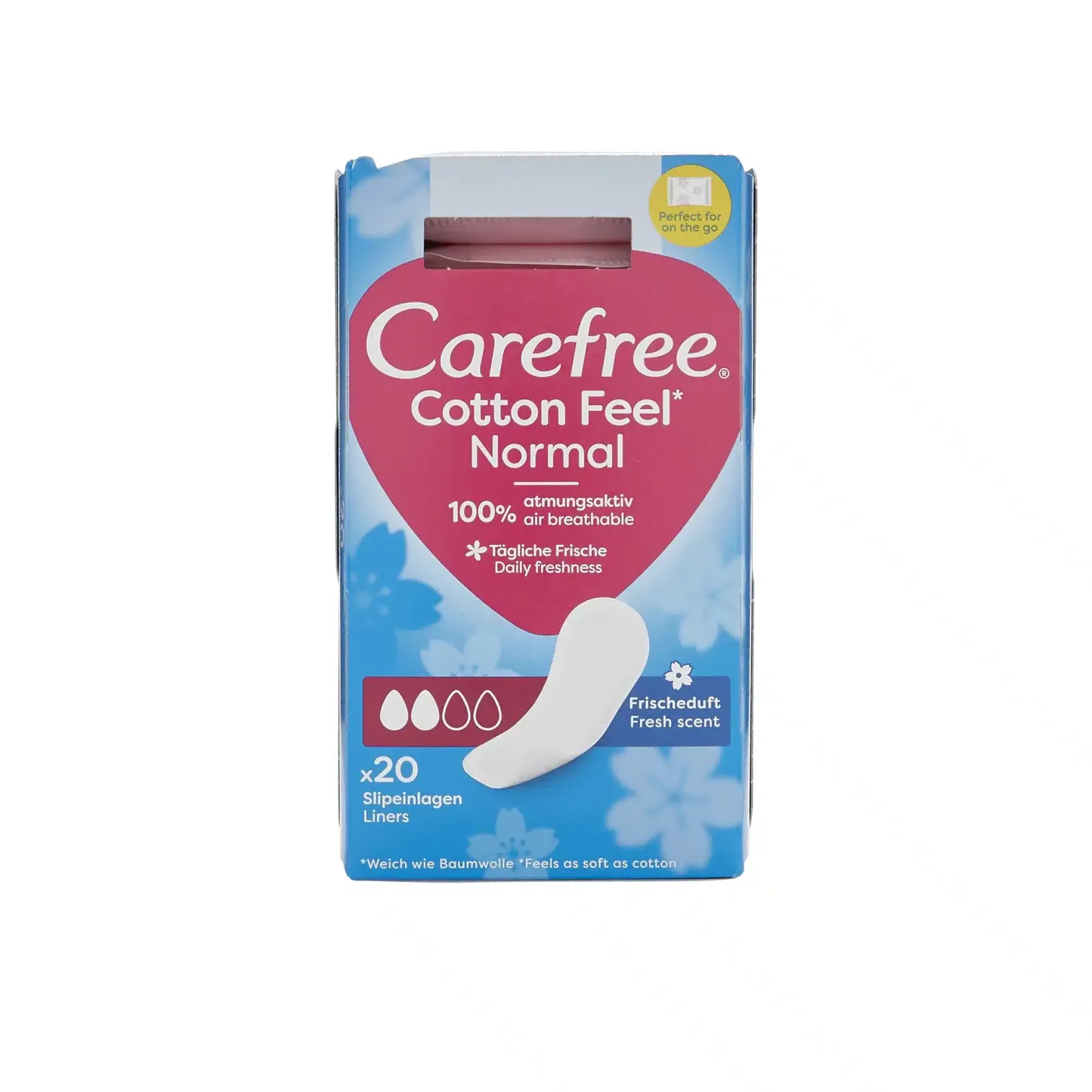 Carefree Cotton Fresh Scent Pantyliners 20's