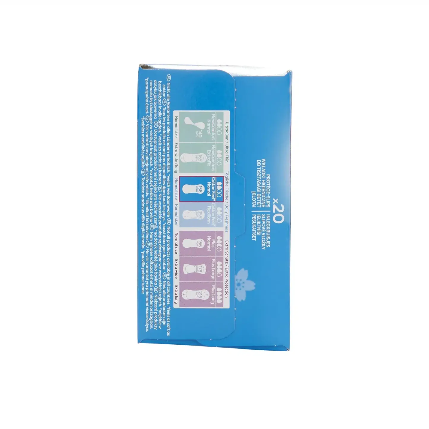 Carefree Cotton Fresh Scent Pantyliners 20's