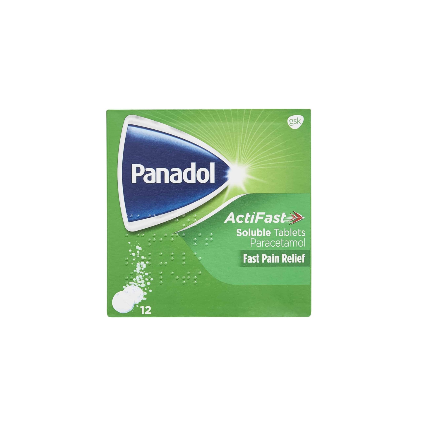 Panadol ActiFast 500mg Soluble Tablets 12's