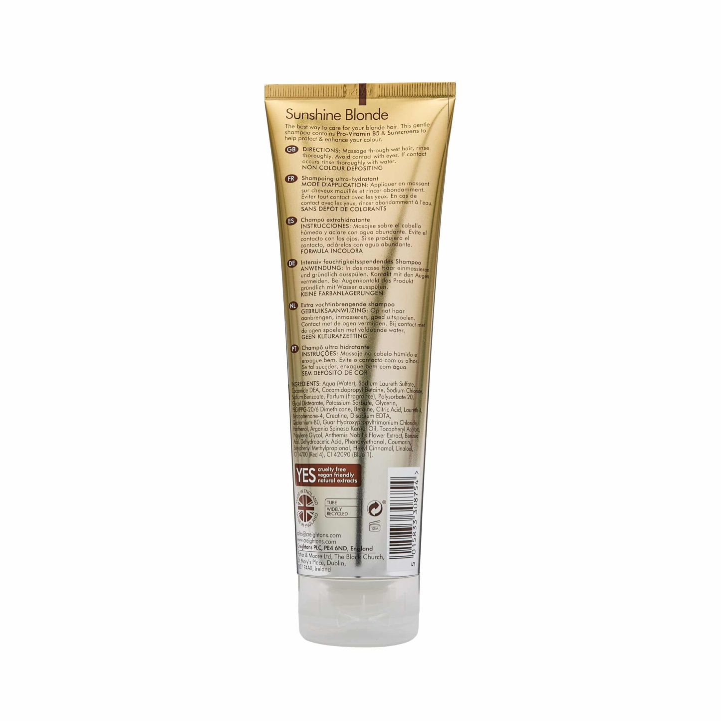 Creightons Sunshine Blonde Shampoo 250ml