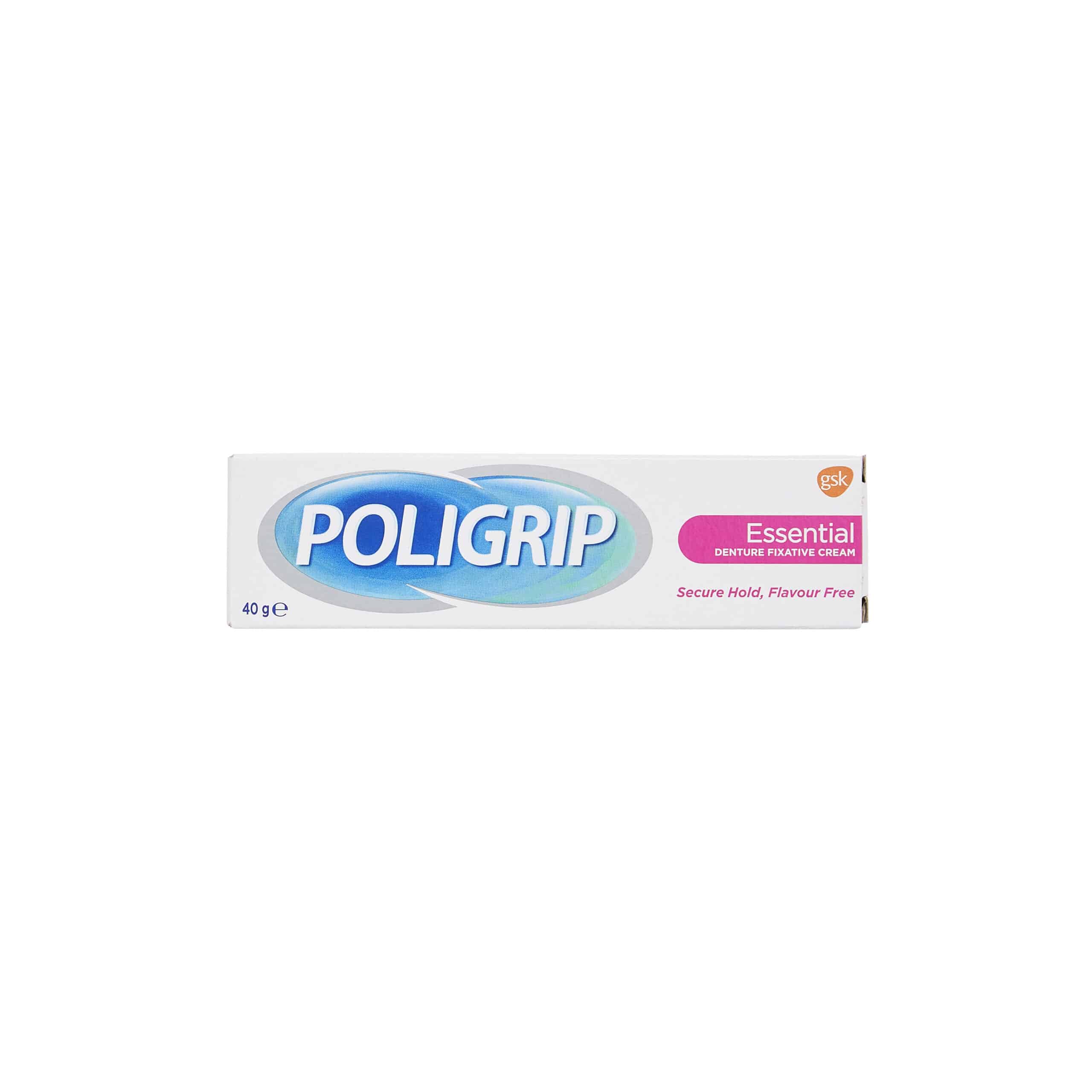 Poligrip Essential Denture Fixative Cream 40g