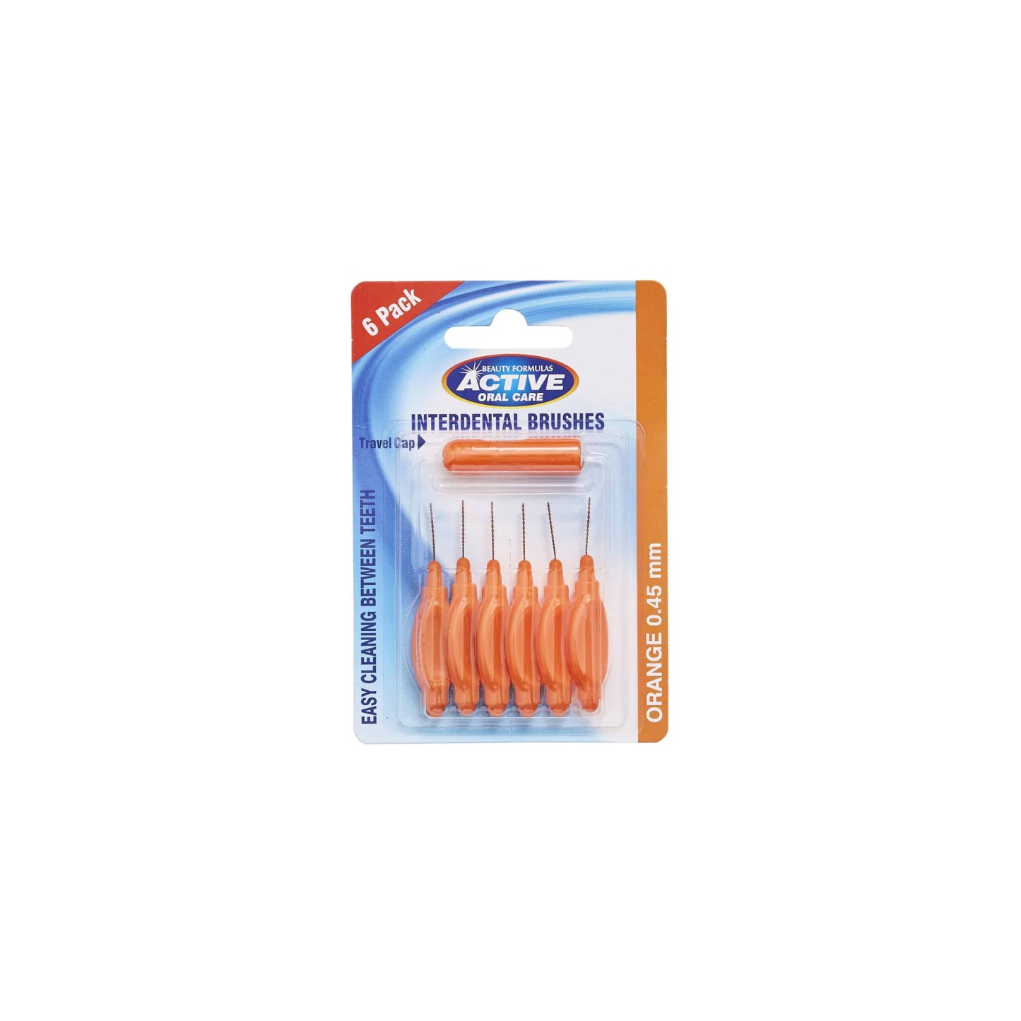 Beauty Formulas Active Oral Care Interdental Brushes 0.45mm 6's