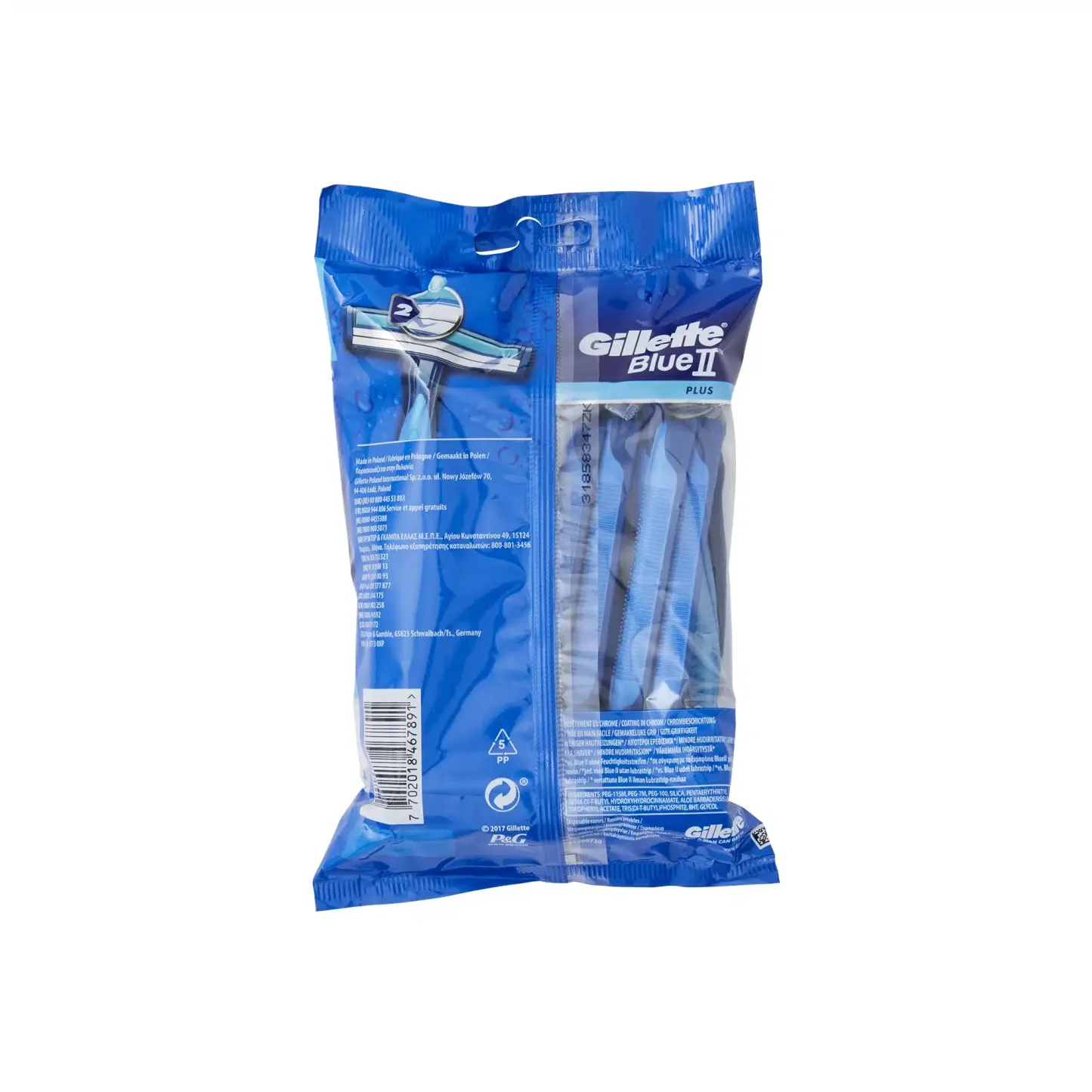 Gillette Blue II Plus Razors 15pk
