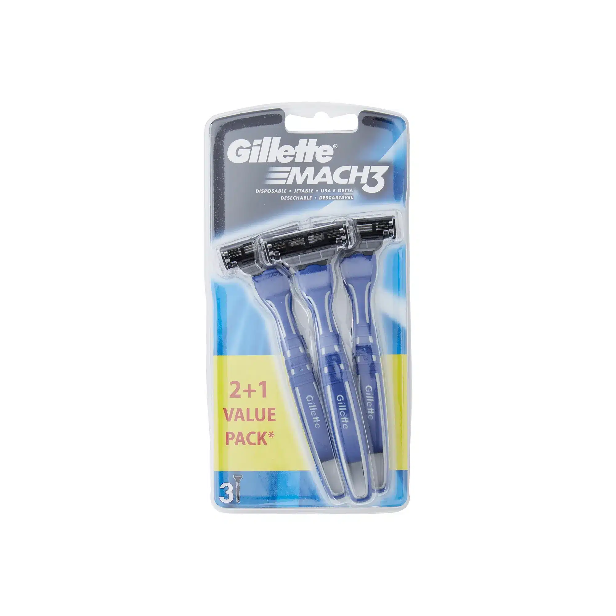 Gillette Mach3 Disposable Men's Razors x3