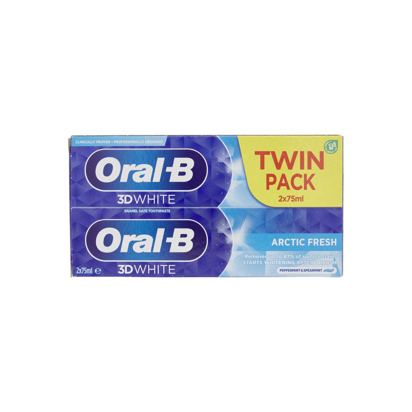 Oral-B 3D White Arctic Fresh Toothpaste 75ml