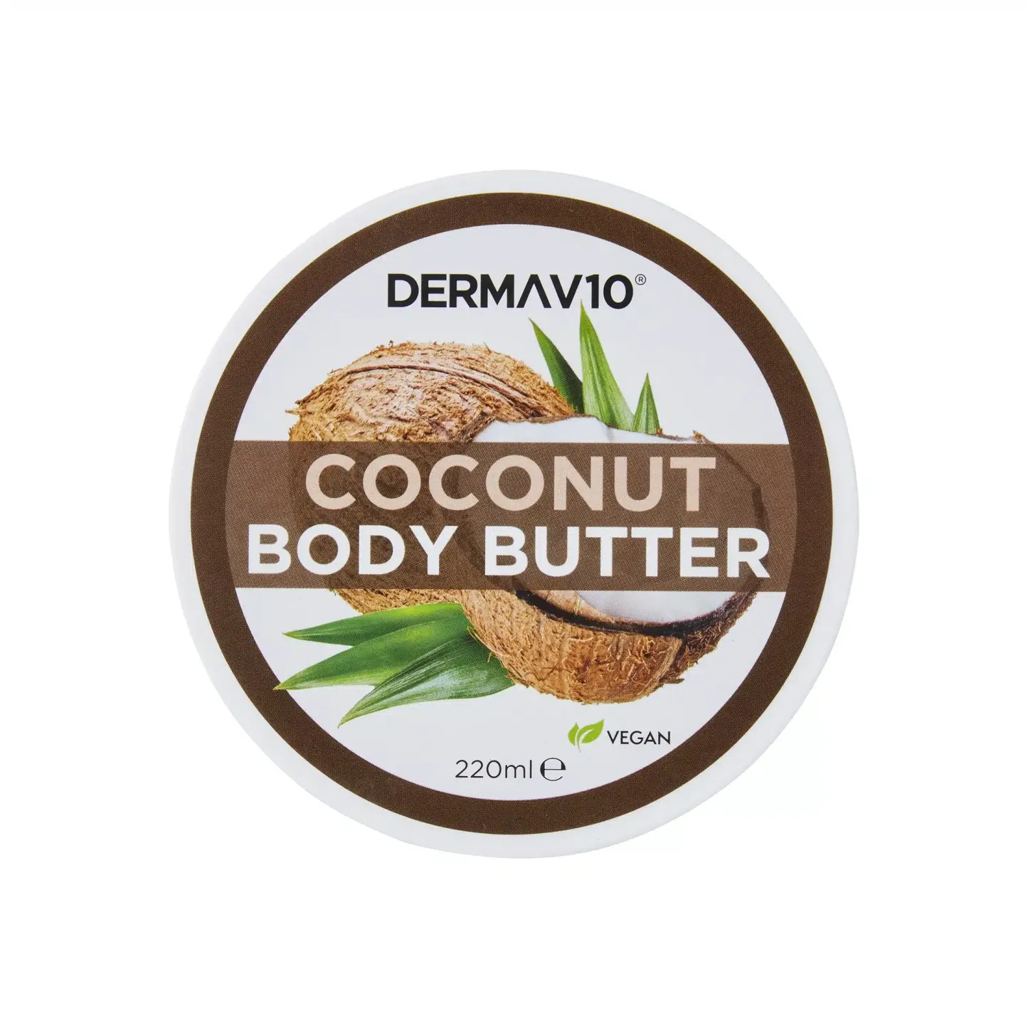 DermaV10 Coconut Body Butter 220ml