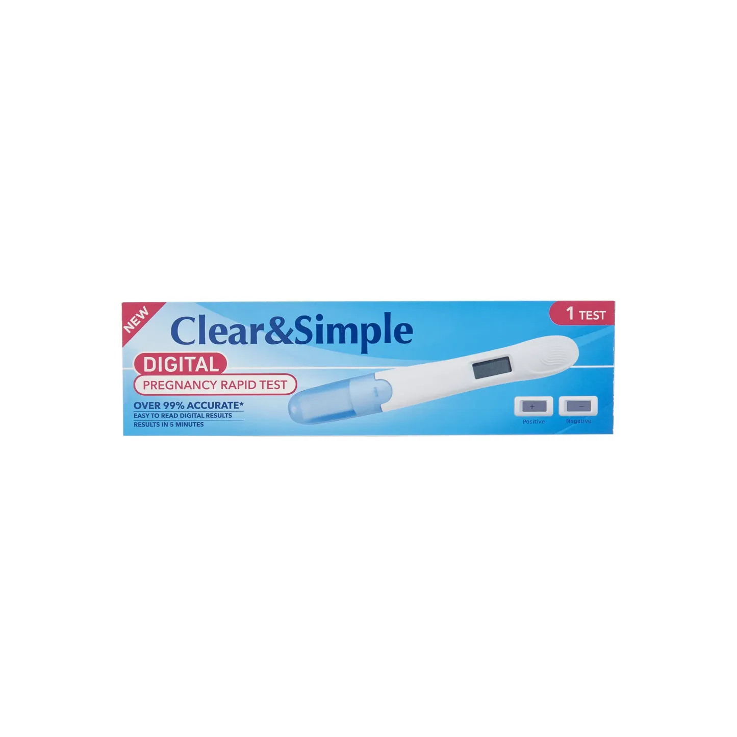 Clear & Simple Digital Pregnancy Rapid Test