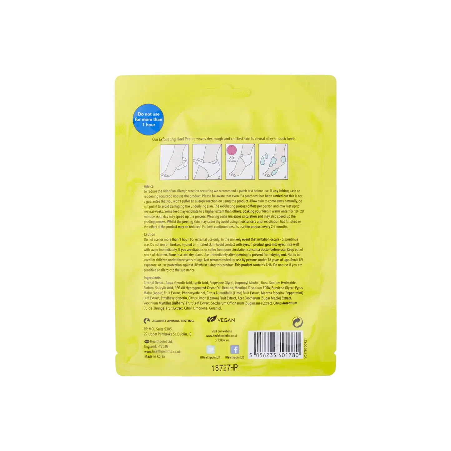 HP Exfoliating Heel Peel