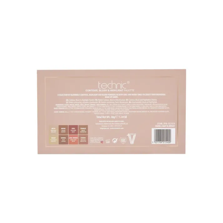 Technic Contour, Blush & Highlighter Palette
