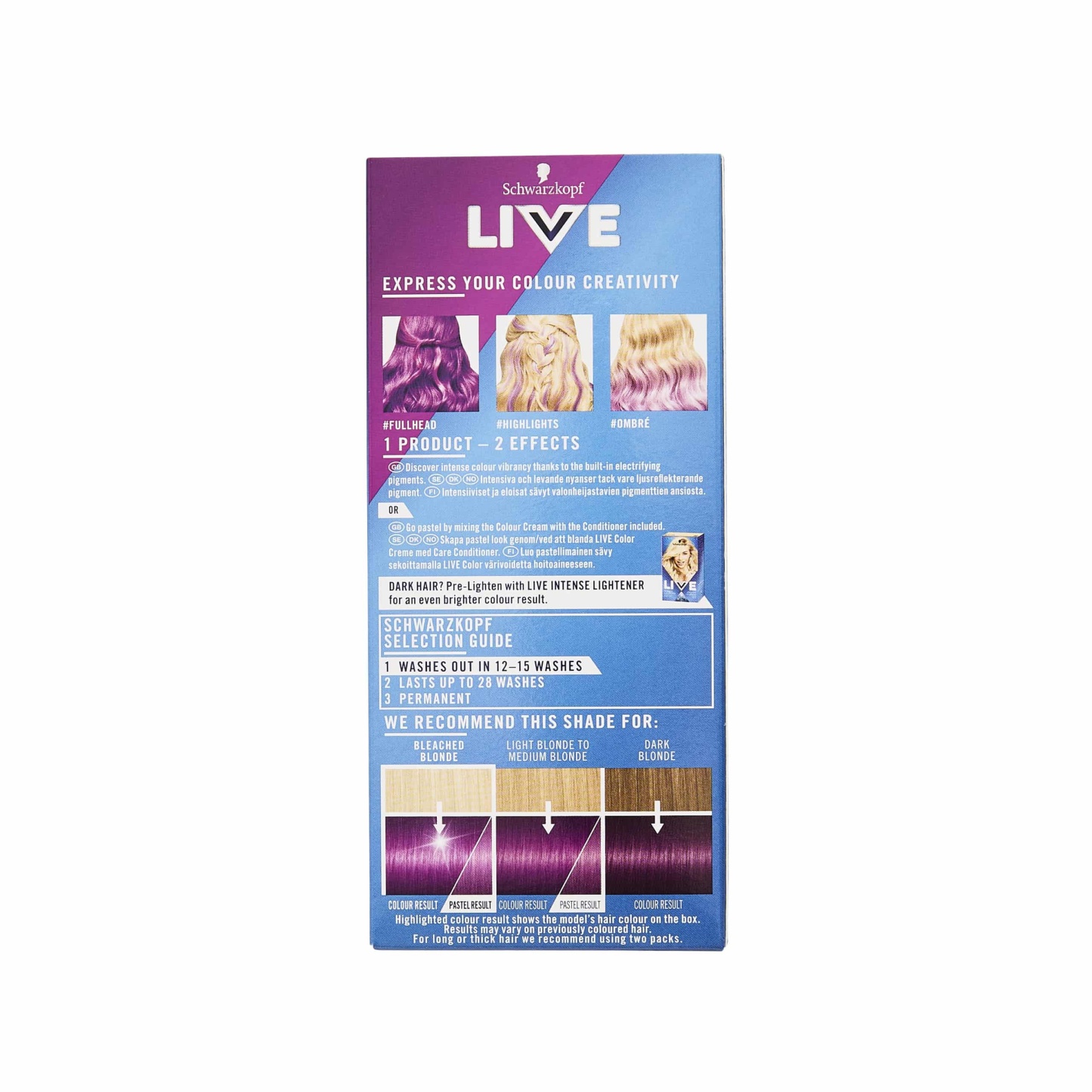 LIVE Ultra Brights or Pastel 094 Purple Punk