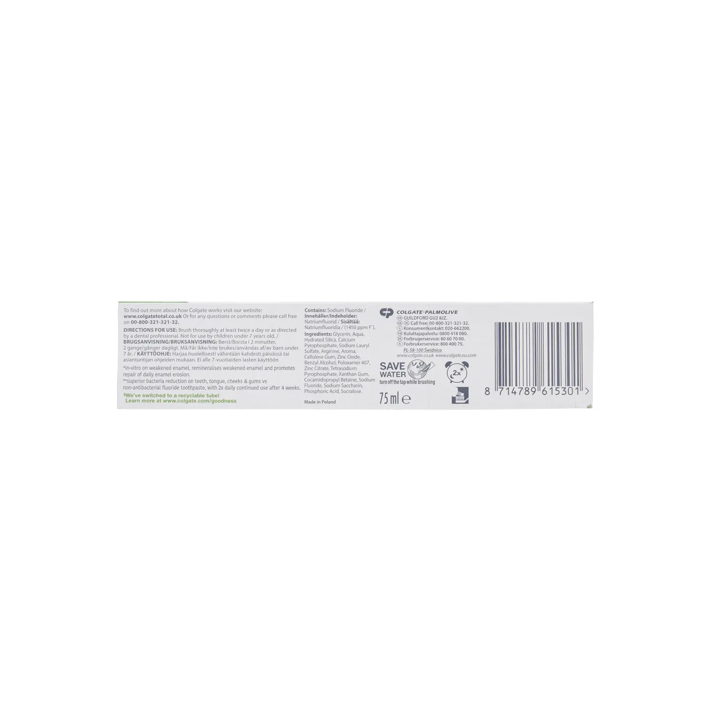 Colgate Total Original Toothpaste 75ml