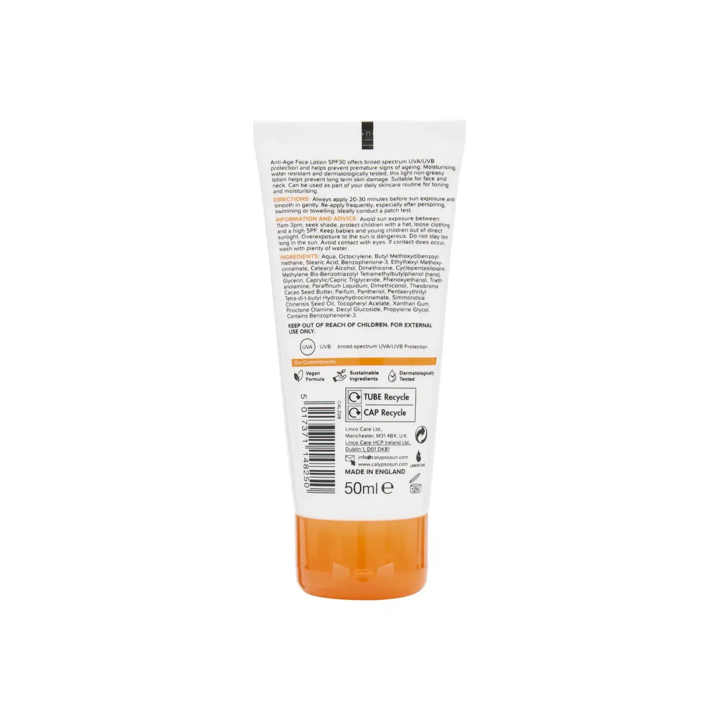 Caypso Facial Sun Cream SPF30 50ml