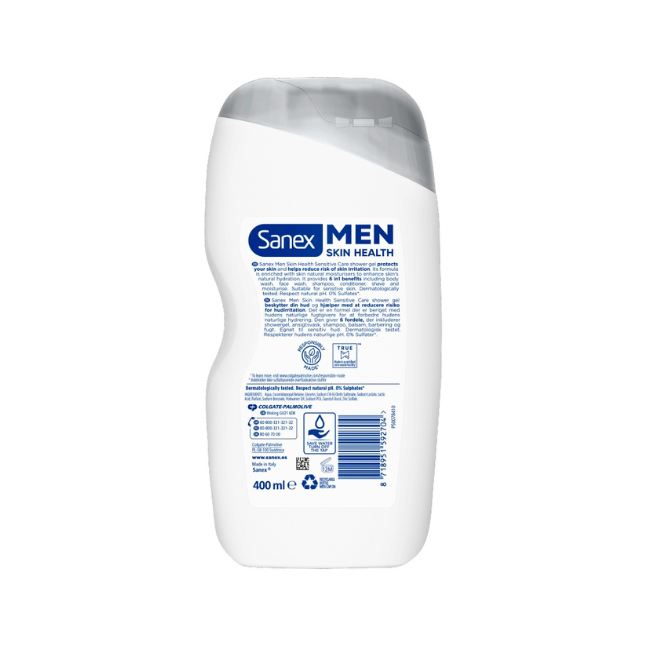 Sanex Men Skin Health Sensitive Care Shower Gel 400ml