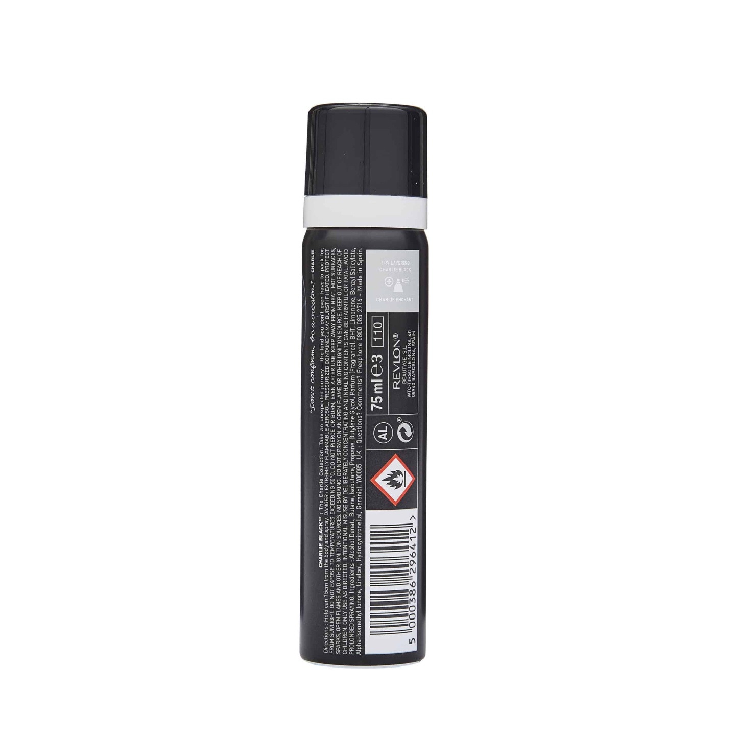 Charlie Black Bodyspray 75ml