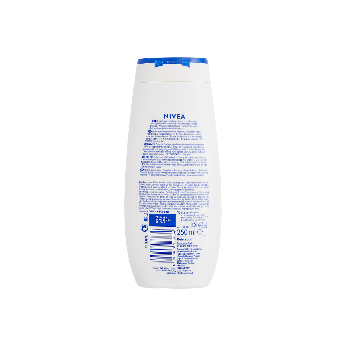 NIVEA Caring Shower Cream Creme Soft & Almond Oil 250ml