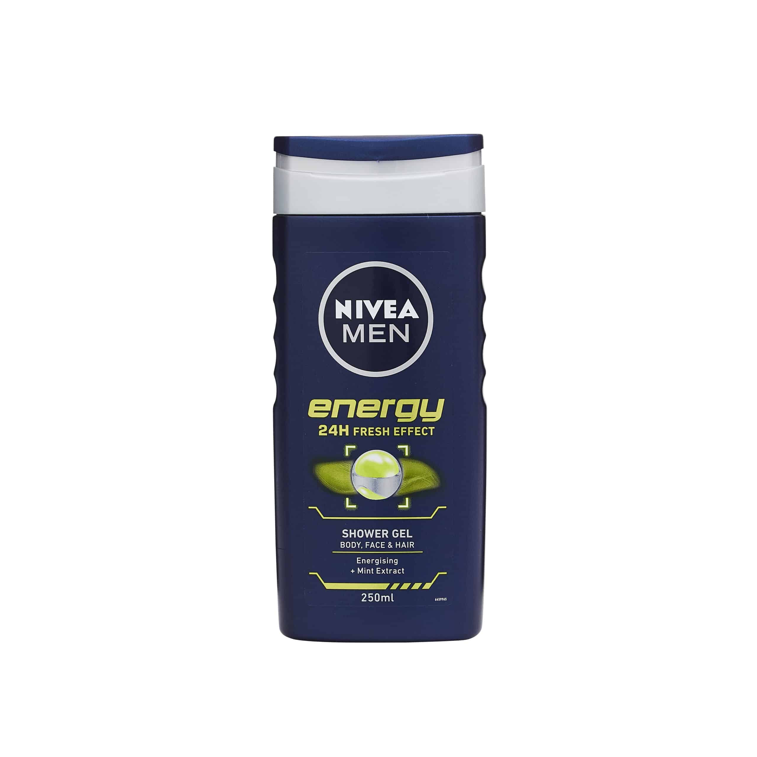 NIVEA MEN Energy Shower Gel for Body, Face & Hair 250ml