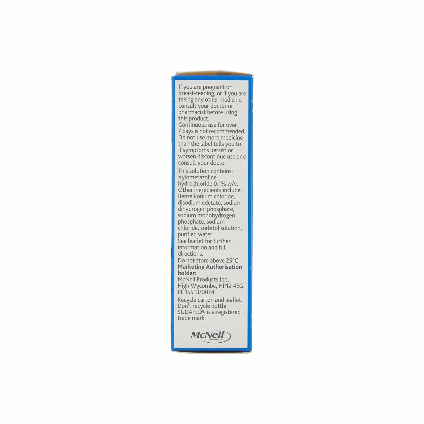 Sudafed Nasal Spray 10ml