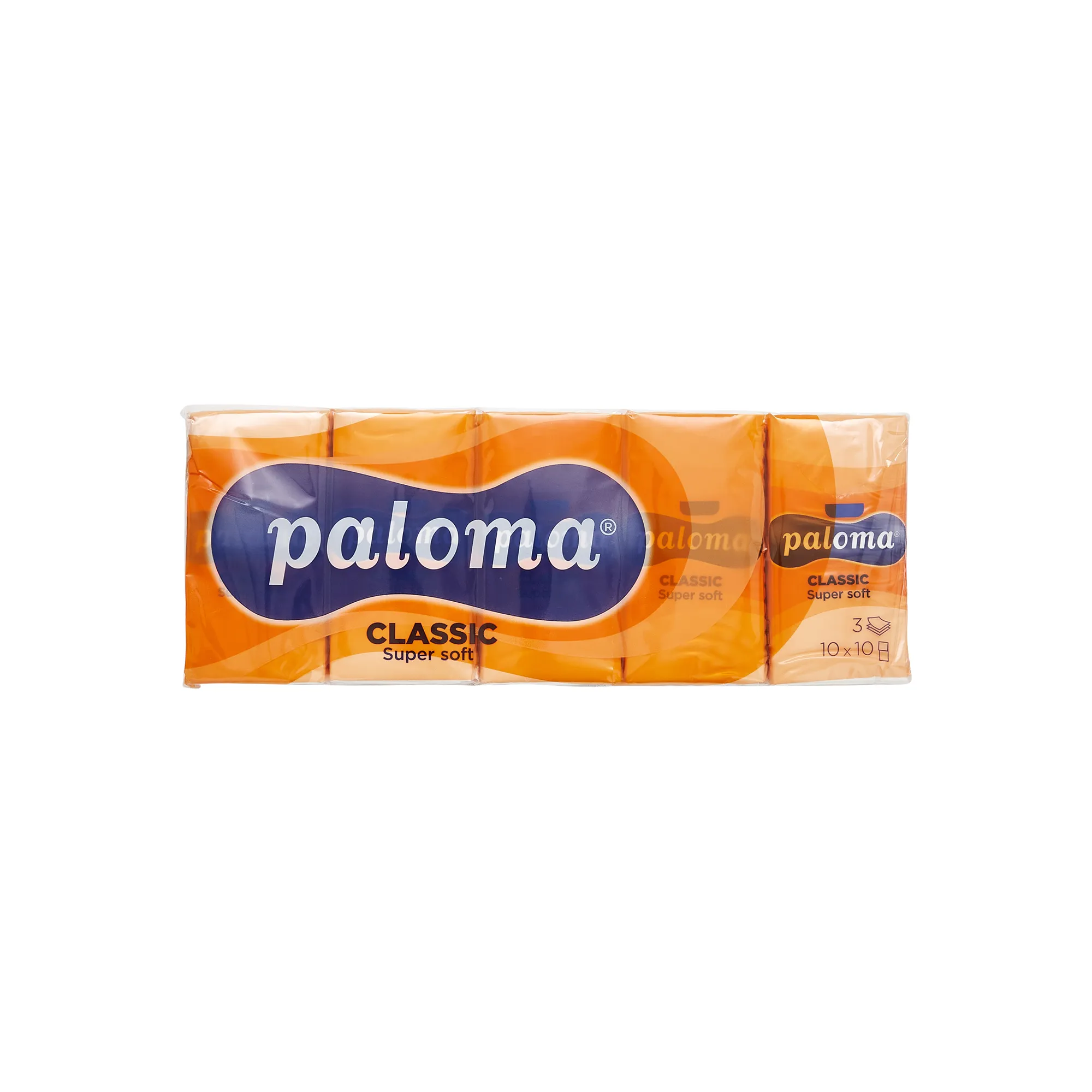 Paloma Super Soft 3-ply Pocket Tissues Pack of 10