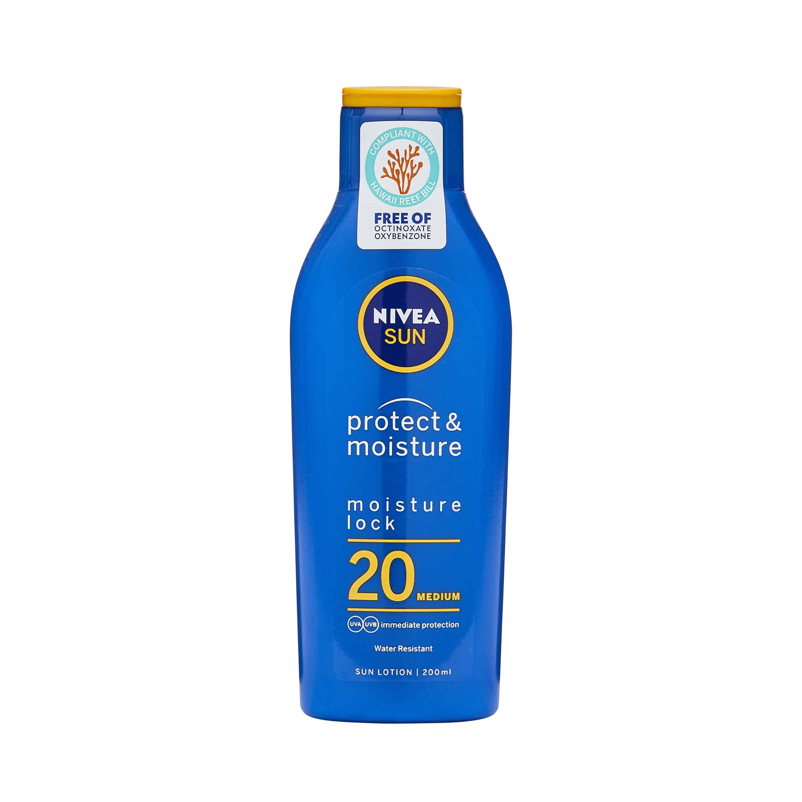 NIVEA SUN Protect & Moisture Suncream Lotion SPF20 200ml