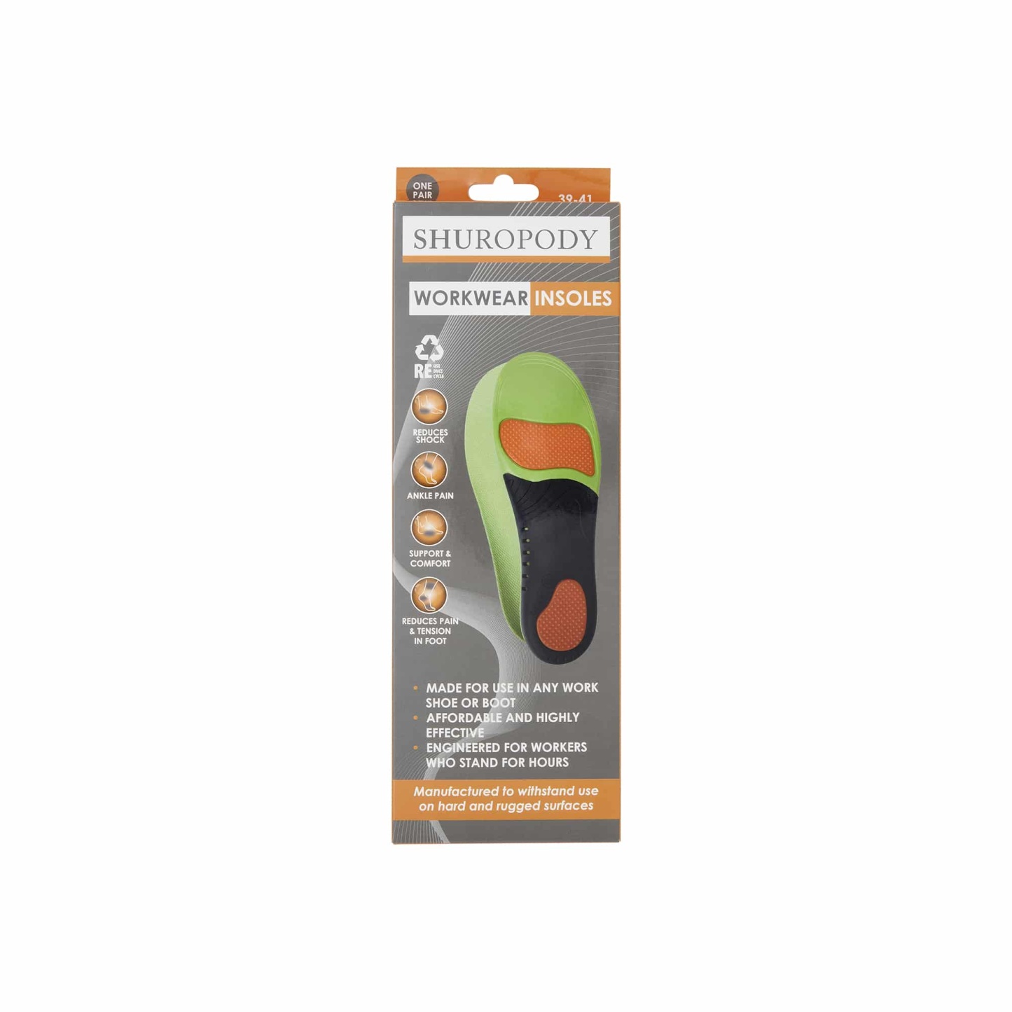 Shuropody Workwear Insoles Medium 39-41