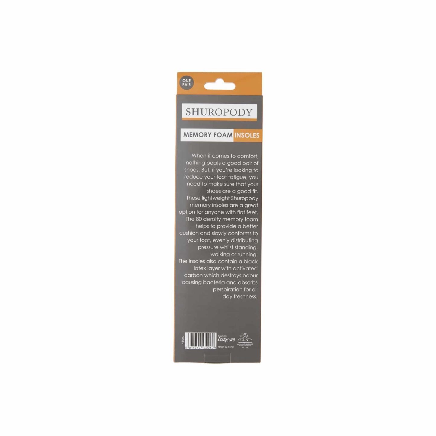 Shuropody Memory Foam Insole Medium 41- 42