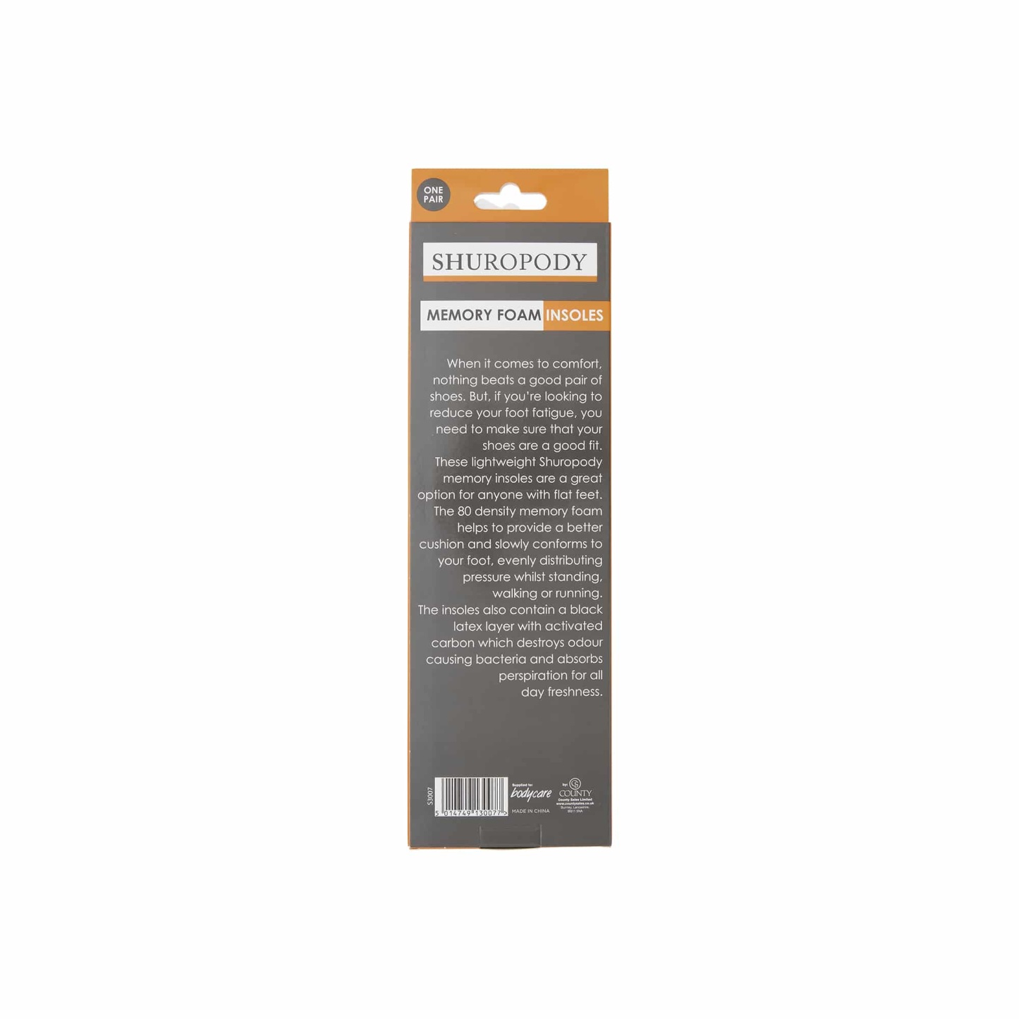 Shuropody Memory Foam Insole Large 44- 45