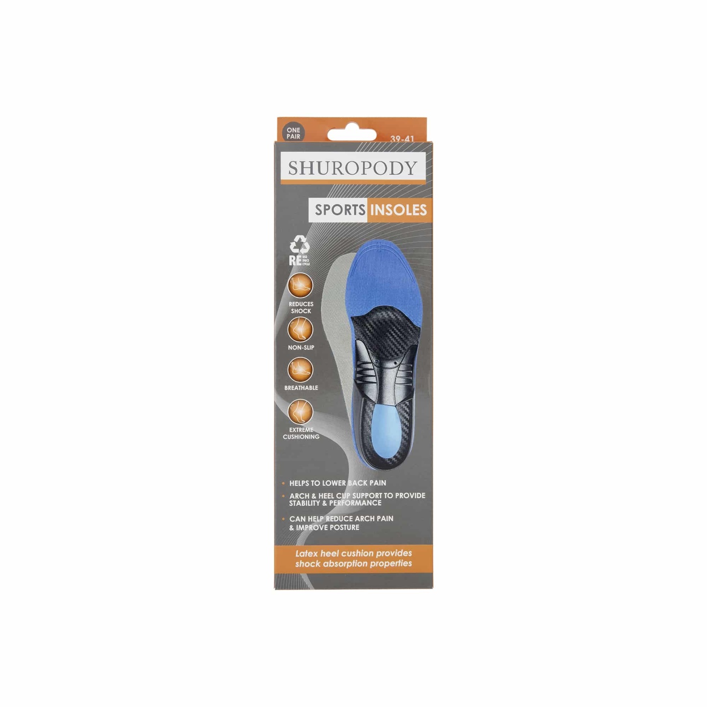Shuropody Sports Insole Medium 39-41