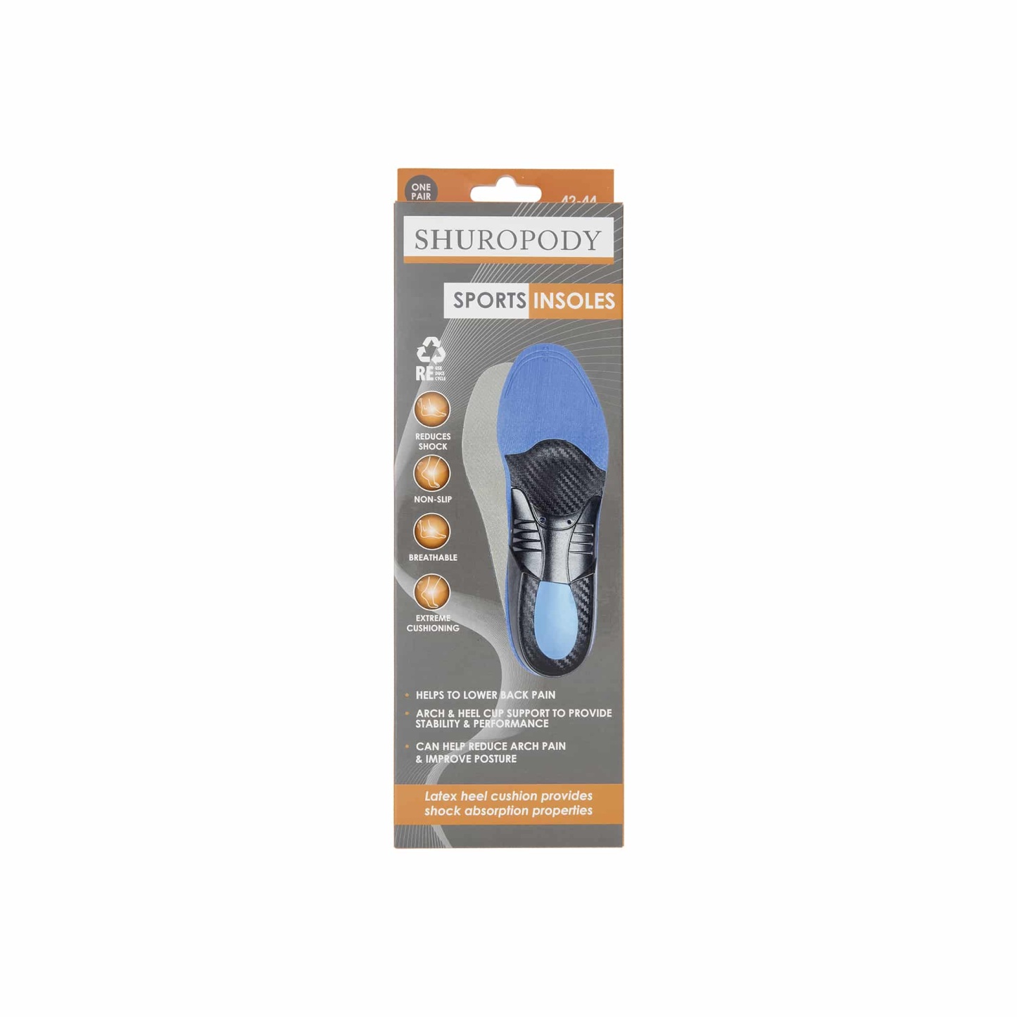 Shuropody Sports Insole Large 42-44
