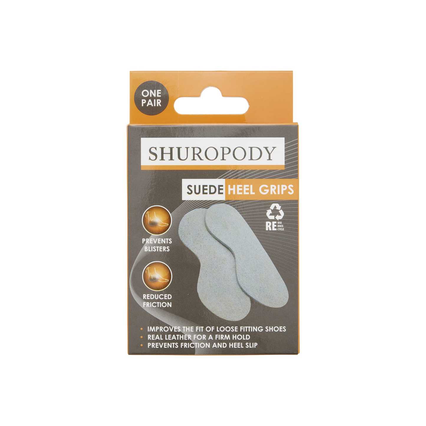 Shuropody Suede Heel Grips One Pair