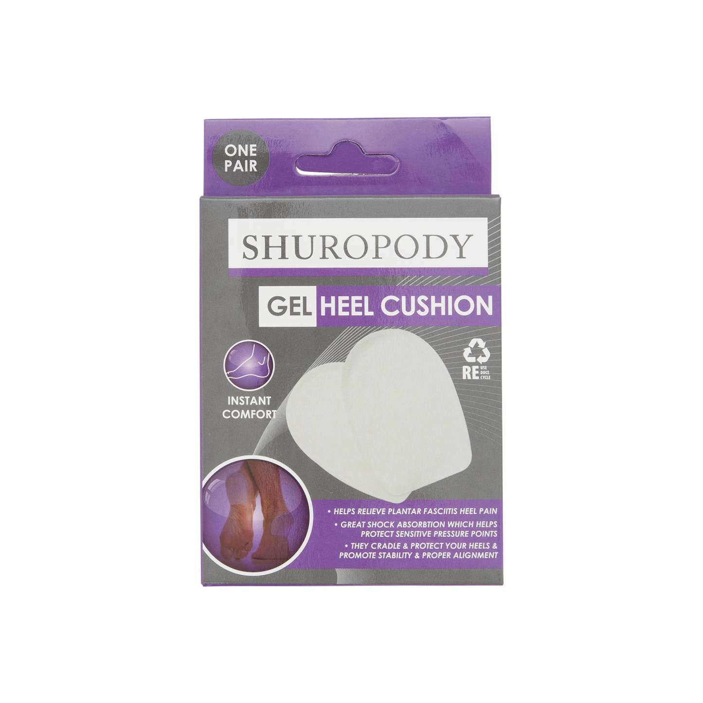 Shuropody Gel Heel Cushion One Pair