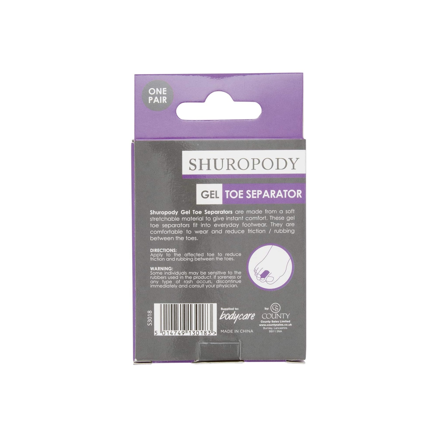 Shuropody Gel Toe Separator
