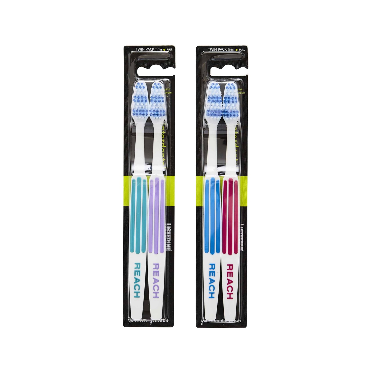 Listerine Duo Reach Interdental Firm Toothbrush Pack of 2