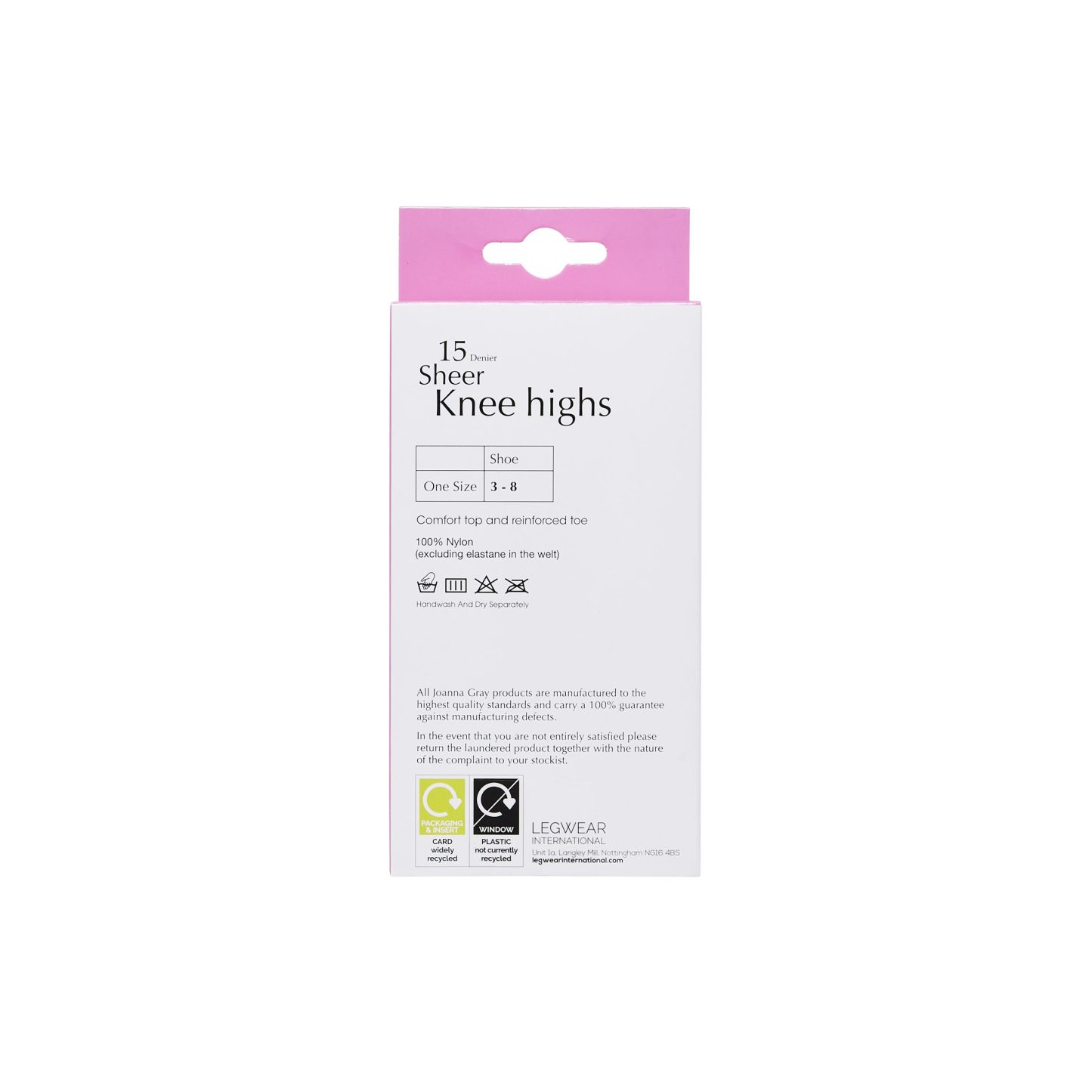 Joanna Gray Black Knee Highs 15 Denier 3 Pack