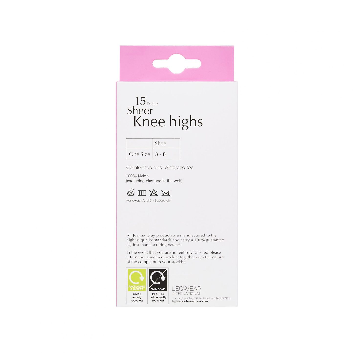 Joanna Gray Chiffon Knee Highs 15 Denier 3 Pack