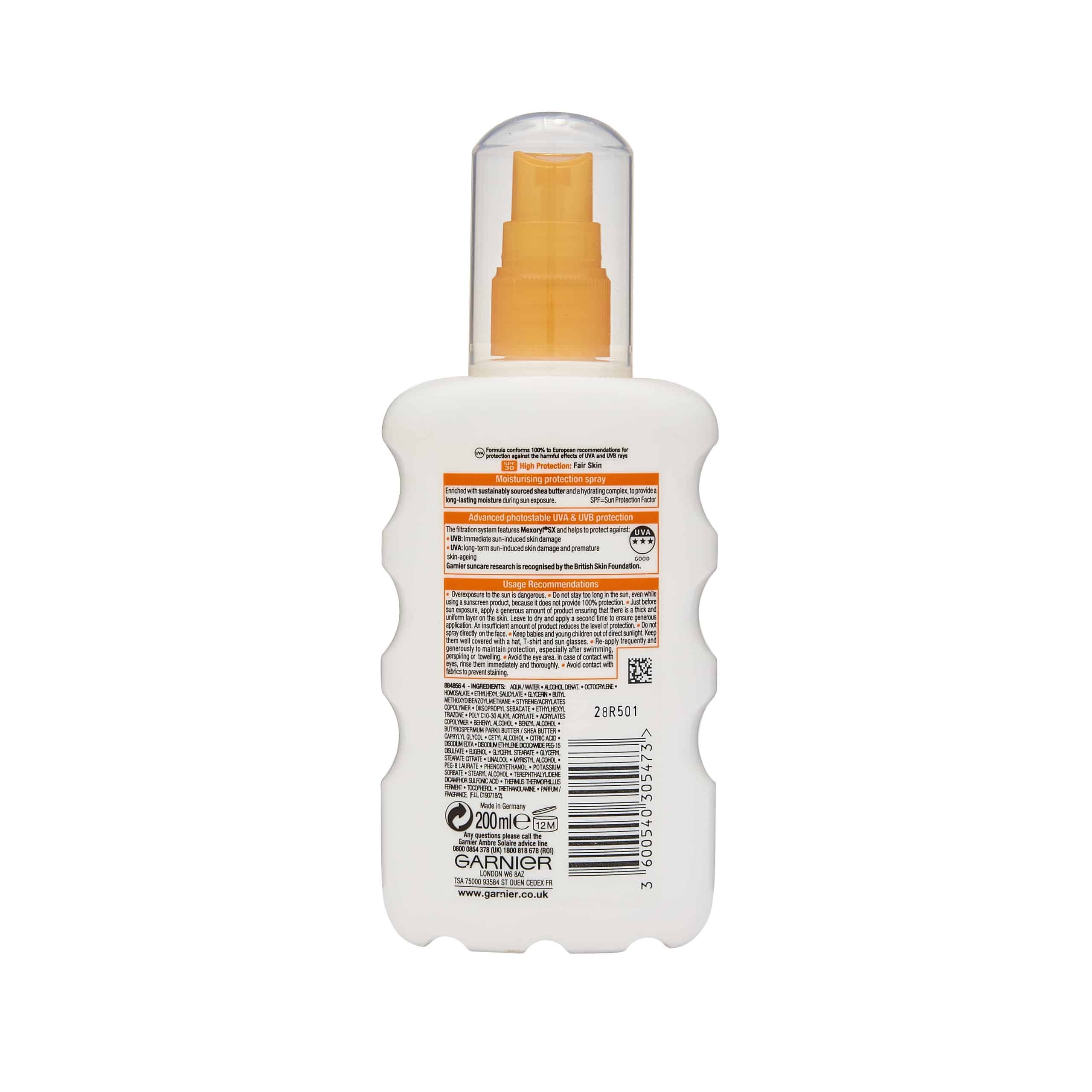 Ambre Solaire Ultra-Hydrating Sun Cream Spray SPF30 200ml