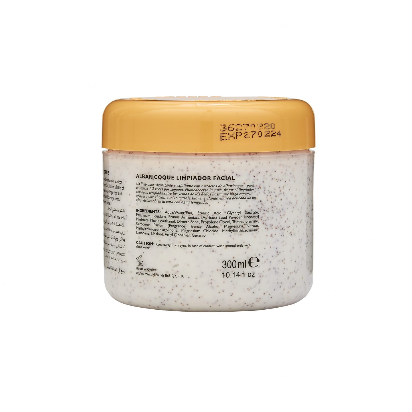 Cyclax Apricot Facial Scrub 300ml