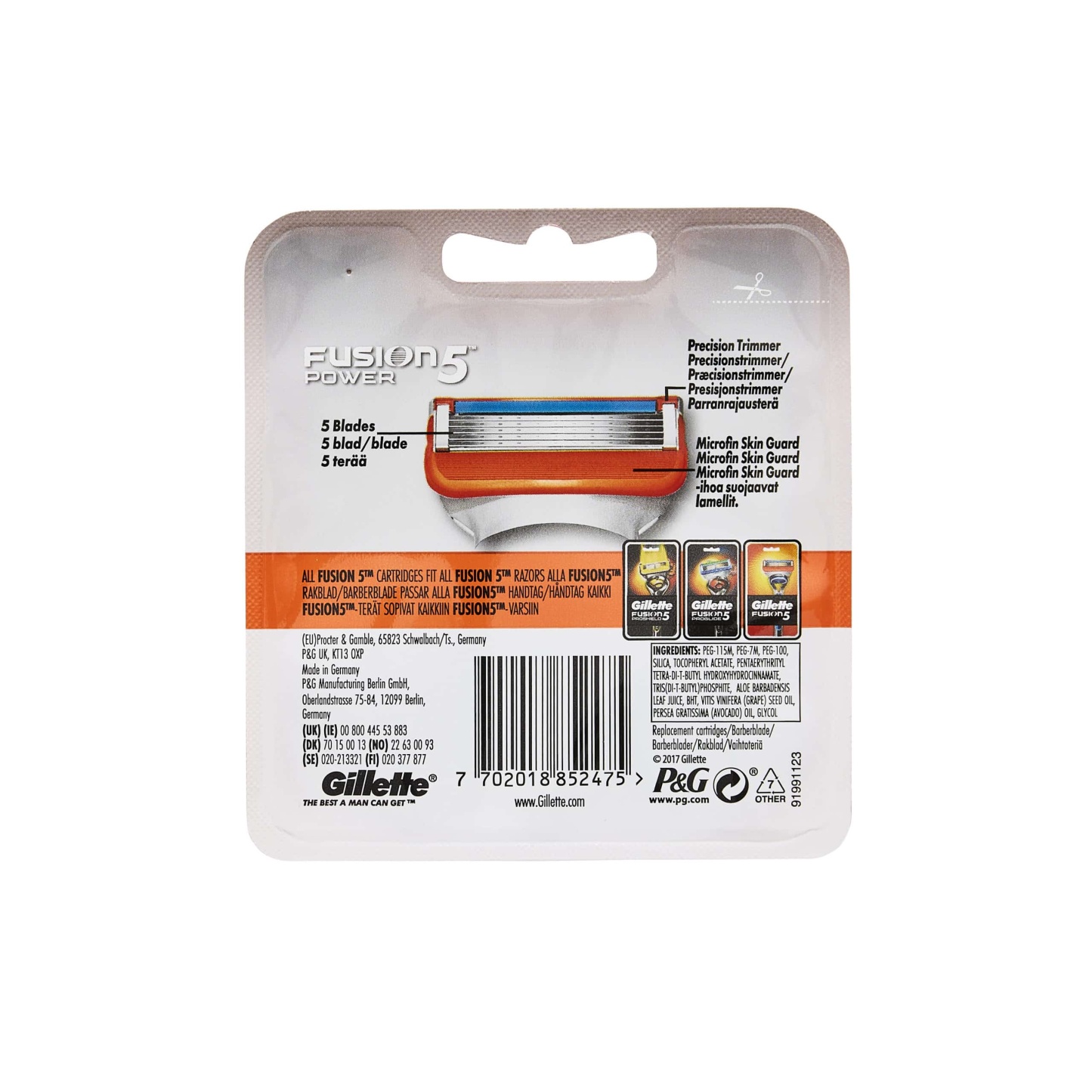 Gillette Fusion 5 Power Blades Pack of 4